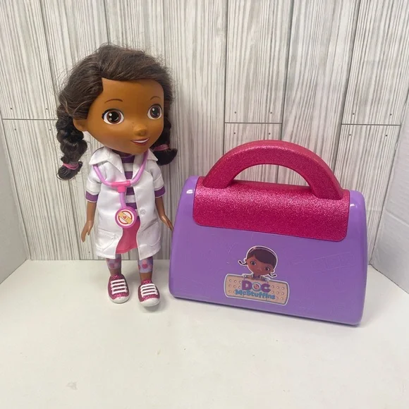 Doc McStuffins 11” Talking Doll Medical Kit Lot - Picture 4 of 5